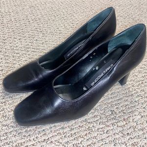 Women’s Black Leather Heels